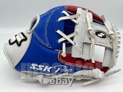 Japan SSK Special Pro Order 11.5 Infield Baseball Glove Blue Red H-Web RHT