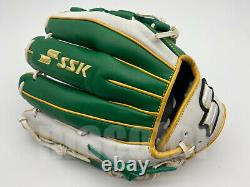 Japan SSK Special Pro Order 11.75 Infield Baseball Glove Green White Nets RHT