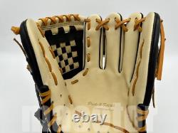 Japan ZETT PRO STATUS 11.6 Infield Baseball Glove Cream Black RHT NPB KENDA