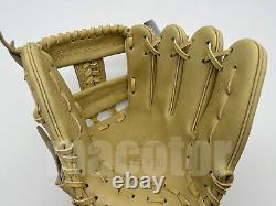 Japan ZETT Special Pro Order 11.5 Infield Baseball Glove Cream H-Web RHT NPB