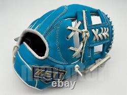 Japan ZETT Special Pro Order 11.5 Infield Baseball Glove Sax Blue H-Web RHT New