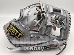 Japan ZETT Special Pro Order 11.5 Infield Baseball Glove Silver H-Web RHT LTD