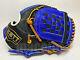 Japan Zett Special Pro Order 11.75 Infield Baseball Glove Black Blue Rht Genda
