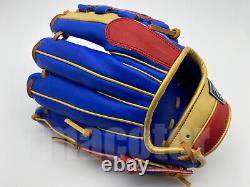 Japan ZETT Special Pro Order 11.75 Infield Baseball Glove Blue Cream White RHT