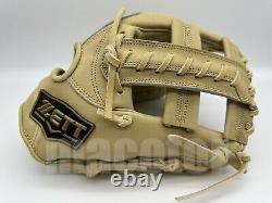 Japan ZETT Special Pro Order 11.75 Infield Baseball Glove Cream Cross RHT NPB