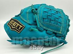 Japan ZETT Special Pro Order 11.75 Infield Baseball Glove Nile Blue RHT SALE