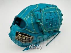 Japan ZETT Special Pro Order 11.75 Infield Baseball Glove Nile Blue RHT SALE