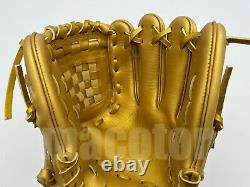 Japan ZETT Special Pro Order 11.75 Infield Baseball Glove Pure Gold RHT SALE
