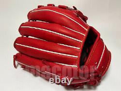 Japan ZETT Special Pro Order 11.75 Infield Baseball Glove Red Net RHT Xmas SALE