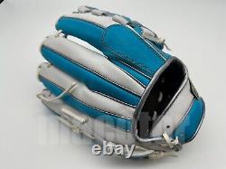 Japan ZETT Special Pro Order 11.75 Infield Baseball Glove Sax Blue White RHT