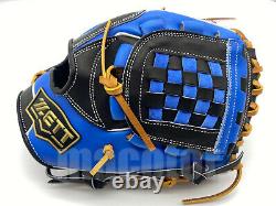 Japan ZETT Special Pro Order 12 Infield Baseball Glove Black Blue RHT GENDA SS