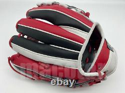 Japan ZETT Special Pro Order 12 Infield Baseball Glove Black Red White RHT New