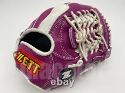 Japan ZETT Special Pro Order 12 Infield Baseball Glove Fuchsia White RHT SALE