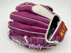 Japan ZETT Special Pro Order 12 Infield Baseball Glove Fuchsia White RHT SALE