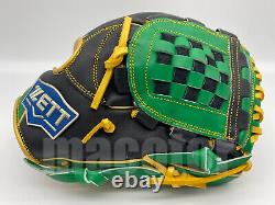 Japan ZETT Special Pro Order 12 Infield Baseball Glove Green Black Gold RHT New