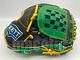 Japan Zett Special Pro Order 12 Infield Baseball Glove Green Black Gold Rht New