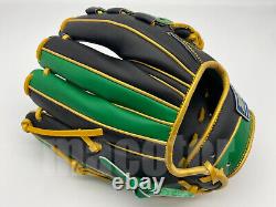 Japan ZETT Special Pro Order 12 Infield Baseball Glove Green Black Gold RHT New