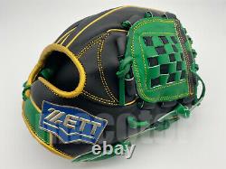 Japan ZETT Special Pro Order 12 Infield Baseball Glove Green Black RHT KENDA
