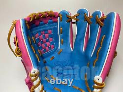 Japan ZETT Special Pro Order 12 Infield Baseball Glove Light Blue RHT GENDA