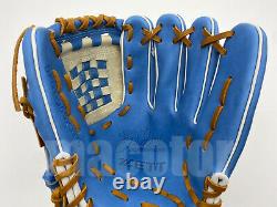 Japan ZETT Special Pro Order 12 Infield Baseball Glove Milky Light Blue RHT SS
