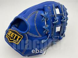 Japan ZETT Special TOP Pro 11.75 Infield Baseball Glove Blue H-Web RHT Rare MLB