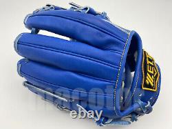 Japan ZETT Special TOP Pro 11.75 Infield Baseball Glove Blue H-Web RHT Rare MLB