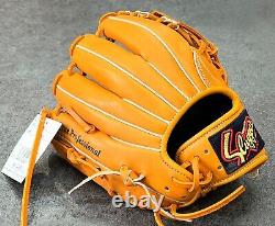 Kubota Slugger Baseball Glove KSN-J6 Deep Grip Pocket L Orange Youth Infield 11