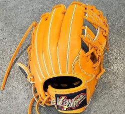 Kubota Slugger Baseball Glove KSN-J6 Deep Grip Pocket L Orange Youth Infield 11