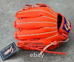 Kubota Slugger Baseball Glove KSN-J6 Deep Grip Pocket Orange Youth Infield 11