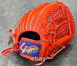 Kubota Slugger Baseball Glove KSN-J6V Deep Grip Pocket Orange Youth Infield 11