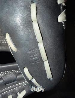 Kubota Slugger Pro Japan Kids Baseball Mitt Infield H-Web Black Grey Infield