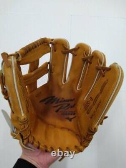 MIZUNO PRO Option Order Infield Baseball Glove Right-handed HAGA JAPAN Used