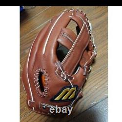 MIZUNO baseball glove mizuno pro BIG M mark infielder brown new