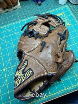 Mizuno MVP 11.25 GMVP1125B1 Infield Glove RHT Pro Select 2B/SS Game Ready