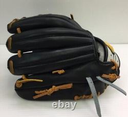 Mizuno Pro 11.5inch Infield Right Black White Special order Glove HAGA Japan