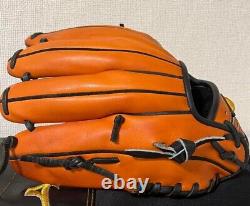 Mizuno Pro 11.5inch Infield Right Orange Black Special order Glove Japan