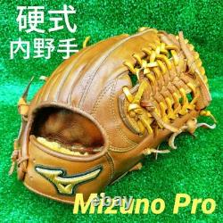 Mizuno Pro Baseball Glove Infield Hardball, Shortstop/Second Used