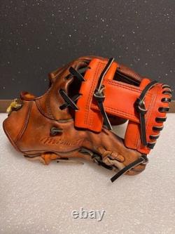 Mizuno Pro Baseball Glove Infield Leather Japan Web Replaced Good