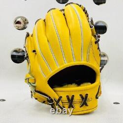 Mizuno Pro Baseball Hard Glove Infield HAGA JAPAN W822112472645 Made in JAPAN