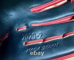 Mizuno Pro Custom Baseball Glove Infield Yuto Sakamoto Model RH Black Red Used