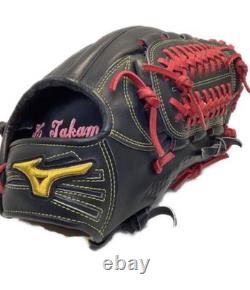 Mizuno Pro Custom Hardball Infield Baseball Glove Adult Black Red Case RHT Japan