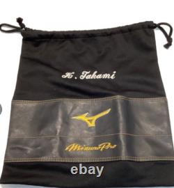 Mizuno Pro Custom Hardball Infield Baseball Glove Adult Black Red Case RHT Japan