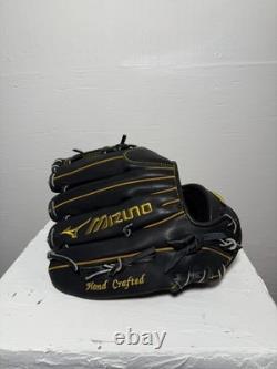 Mizuno Pro GMP2BK-600S 11.75 Infield Glove Black US Kip Leather RHT Never Used
