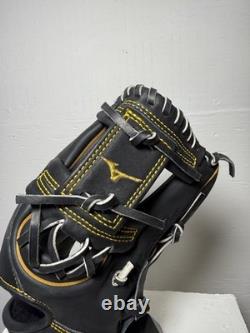 Mizuno Pro GMP2BK-600S 11.75 Infield Glove Black US Kip Leather RHT Never Used