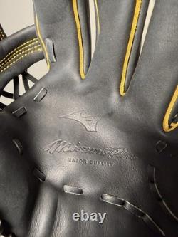 Mizuno Pro GMP2BK-600S 11.75 Infield Glove Black US Kip Leather RHT Never Used
