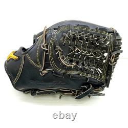 Mizuno Pro HAGA JAPAN 11.5 Infield Glove RHT LH Black Hard Baseball 1AJGH21105