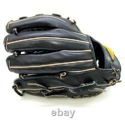 Mizuno Pro HAGA JAPAN 11.5 Infield Glove RHT LH Black Hard Baseball 1AJGH21105