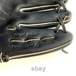 Mizuno Pro HAGA JAPAN 11.5 Infield Glove RHT LH Black Hard Baseball 1AJGH21105