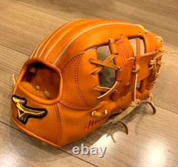 Mizuno Pro HAGA JAPAN Infielder Glove Bitter Orange Tenacious Pro Elite Leather