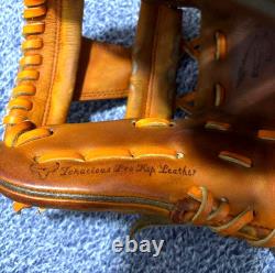 Mizuno Pro HAGA JAPAN Tenacious Kip Leather 11.5 Infielder Bitter Orange Glove